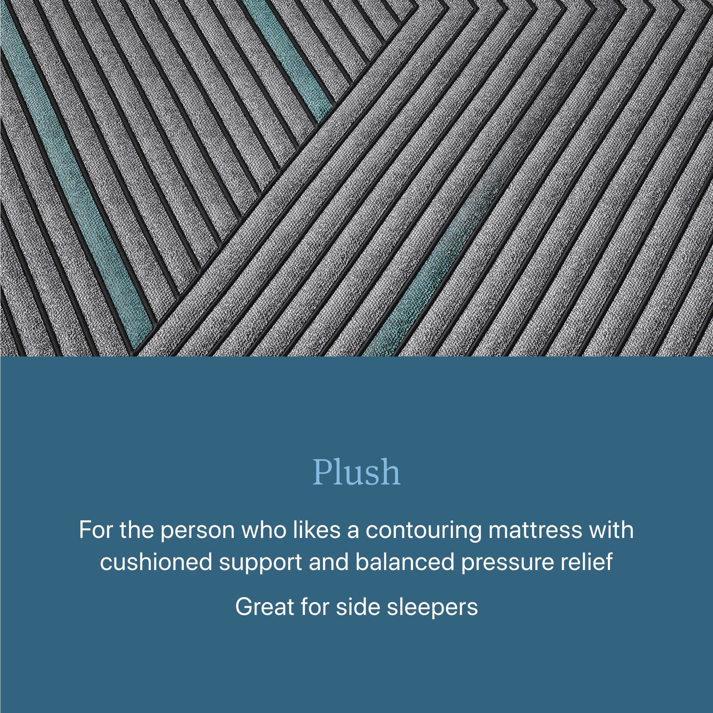 Closeup image of the Plush Beautyrest Hybrid mattress