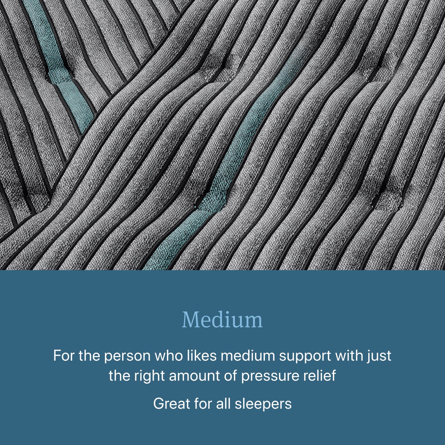 Closeup image of the Level Two Medium Beautyrest Innerspring Mattress
